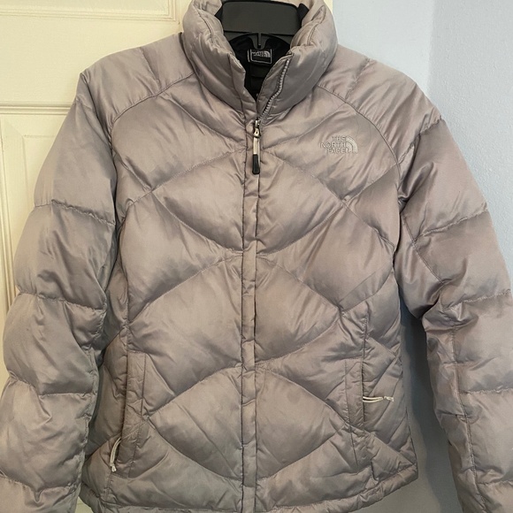 Silver grey The North Face coat Medium jacket - Picture 1 of 5
